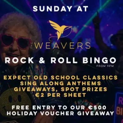 Sunday @ The Weavers Rock & Roll Bingo