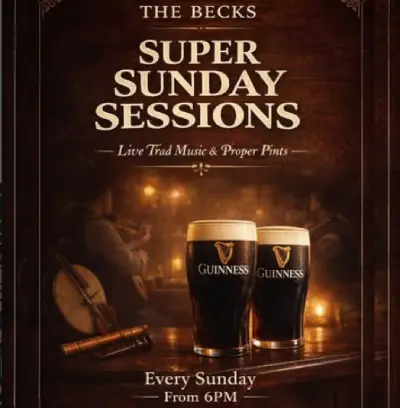 Sunday Traditional Irish Music Session at The Becks (Dowling’s)